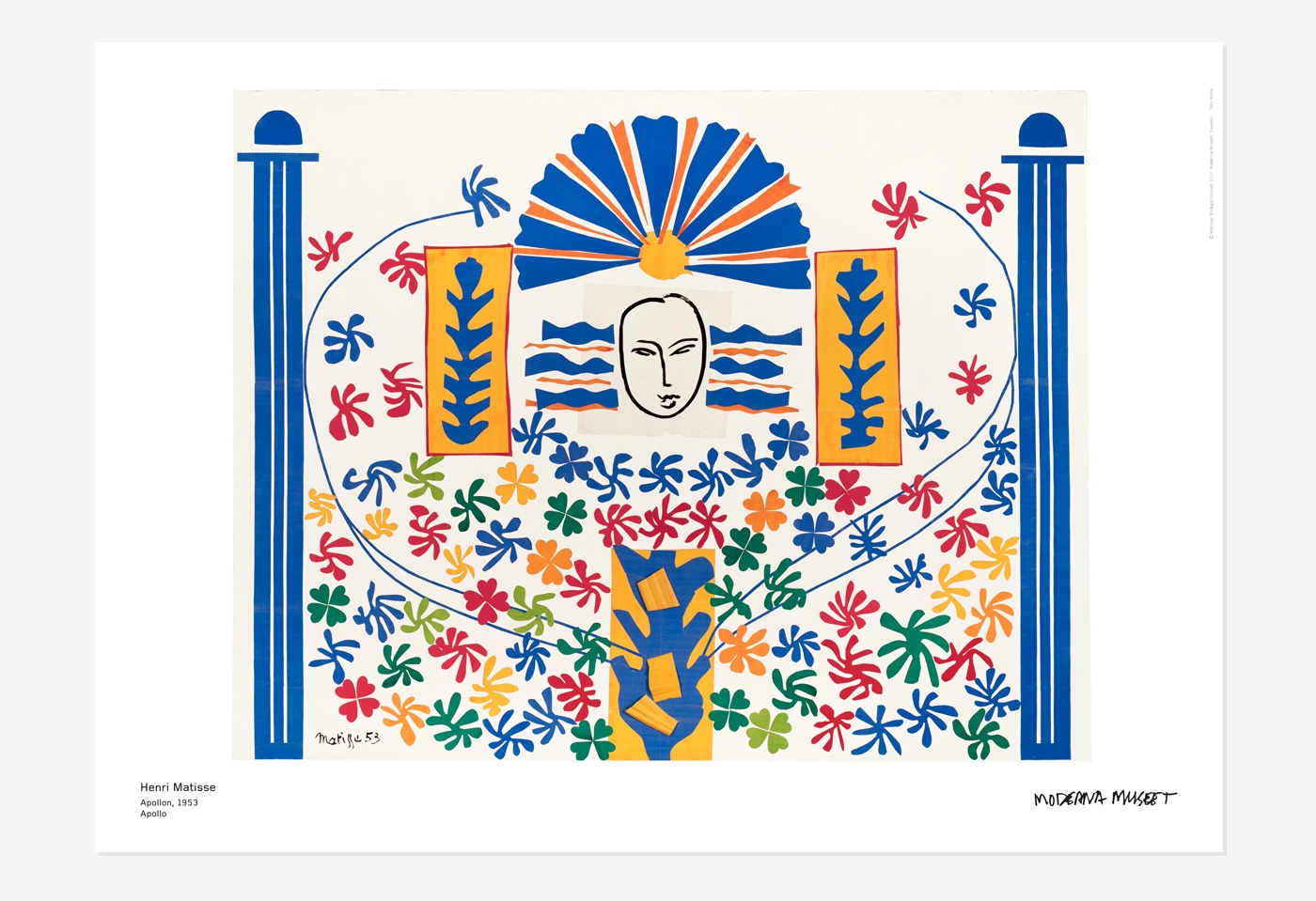 Poster, Henri Matisse, Apollon, 50 x 70 cm