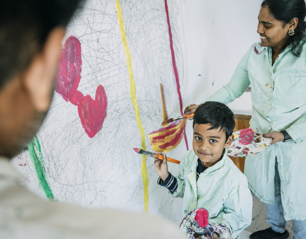 People creating in the Workshop